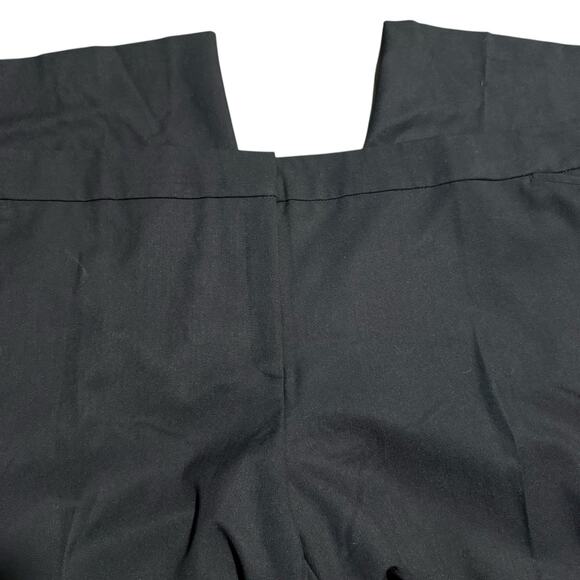 Avenue Black Button Zip Stretch Dress Pants, Black, Plus Size 30W Petite - Picture 1 of 7